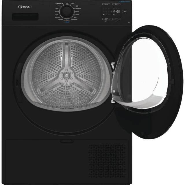 Indesit C YD 92D BB UK Freestanding 9kg Heat Pump Tumble Dryer