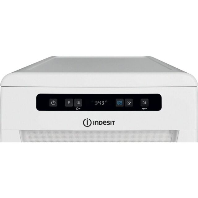Indesit IN2FD10CS70WUK Freestanding 45cm Slimline Dishwasher with 10 Place Settings - White