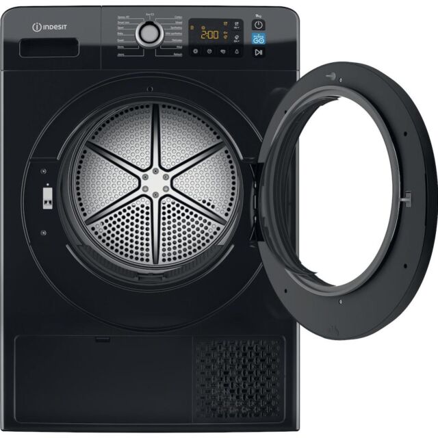 Indesit YT M11 92B X UK 9kg Freestanding Heat Pump Tumble Dryer - Black