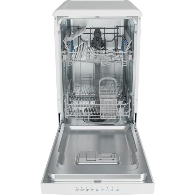 Indesit IN2FD10CS70WUK Freestanding 45cm Slimline Dishwasher with 10 Place Settings - White