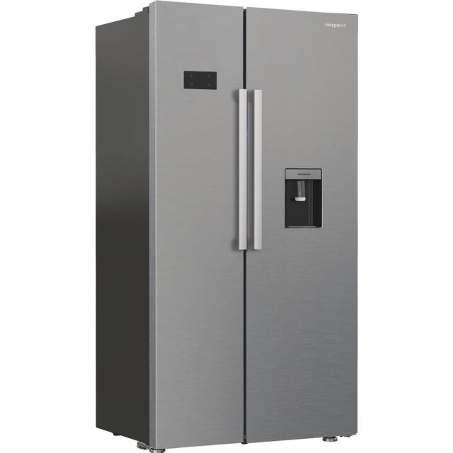 Hotpoint HPG26583WXP4UK Freestanding American Fridge Freezer with FreshShield - Inox