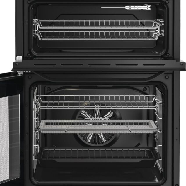 Hotpoint HDE6VDCASB1 60cm Freestanding Electric Double Oven Cooker with Air Fry