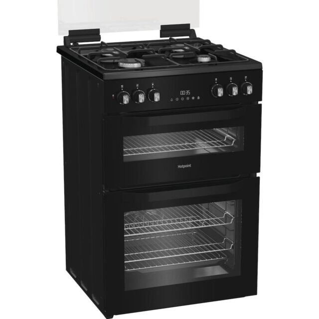 Hotpoint HDD6GDC2B1 Dual Fuel Double Oven Cooker