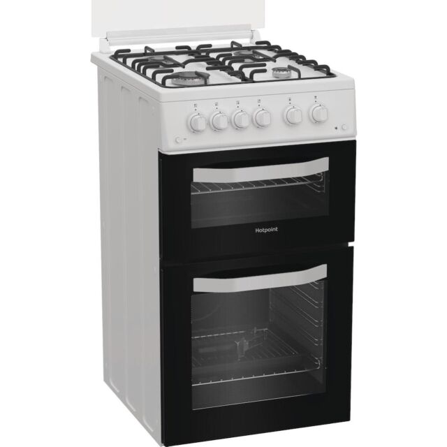Hotpoint HTG5GCWL Freestanding 50cm Gas Cooker - White