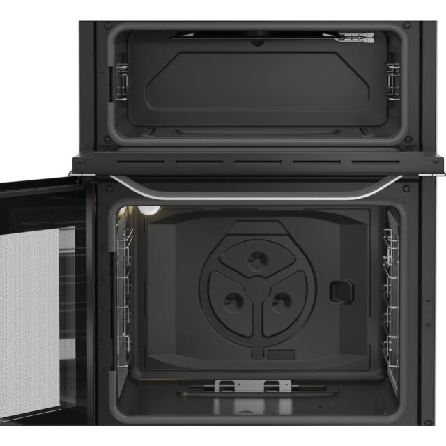 Hotpoint HDG6GDCX Freestanding 60cm Gas Cooker with Double Oven