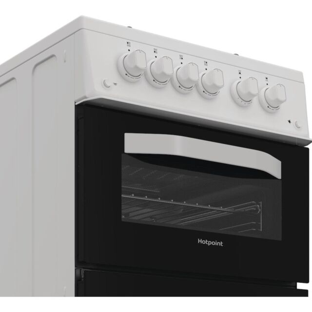 Hotpoint HTG5GCWL Freestanding 50cm Gas Cooker - White