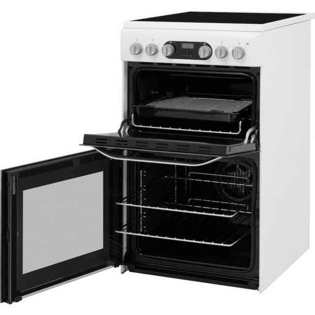 Hotpoint HD5V93CCW/UK Electric Freestanding Double Cooker - White