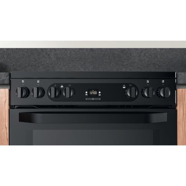 Hotpoint HDM67V92HCB/UK Double Cooker - Black