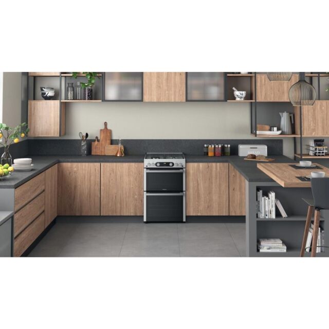 Hotpoint HDM67G0C2CX/U Double Cooker - Inox