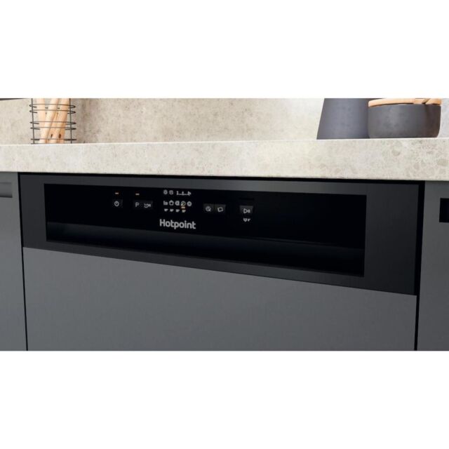 Hotpoint H3B L626 B UK Semi-Integrated 14 Place Settings Dishwasher - Black