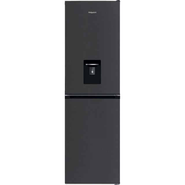 Hotpoint HPKH 1261W XBR4UK Freestanding 50/50 No Frost Fridge Freezer with Water Dispenser - Black