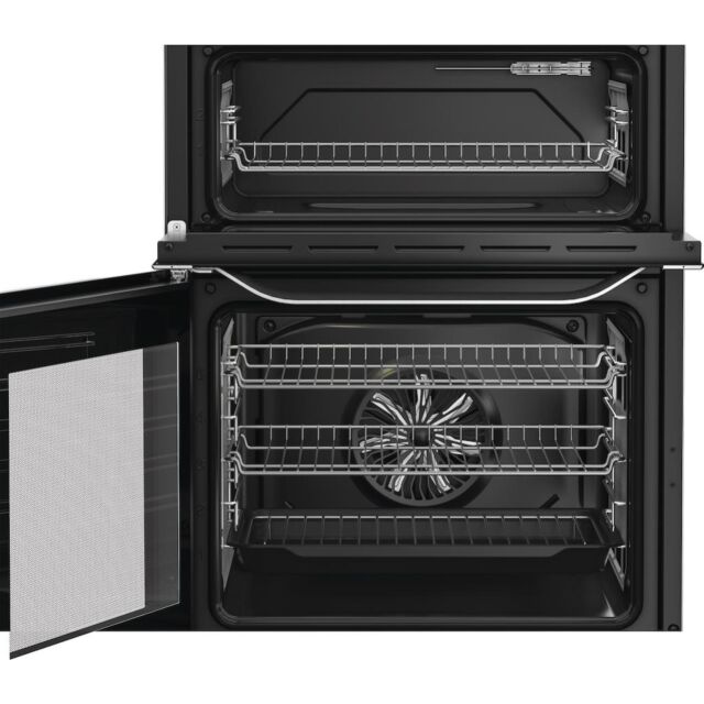 Hotpoint HDE6IDC2X Freestanding 60cm Induction Double Cooker - Inox