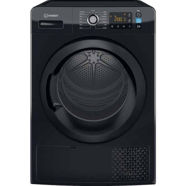 Indesit YT M11 82B X UK 8kg Freestanding Heat Pump Tumble Dryer - Black
