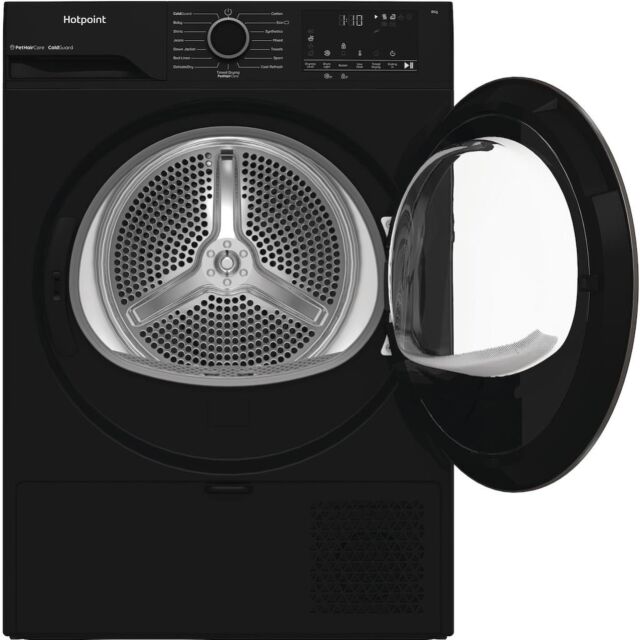 Hotpoint CHSD82MBBUK 8kg Heat Pump Tumble Dryer with Pet Hair Care
