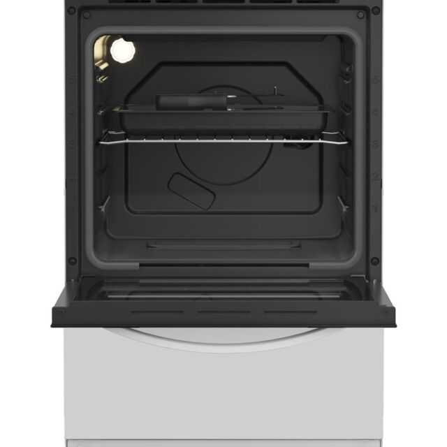 Indesit I5E3KMW Freestanding 50cm Electric Single Cooker - White