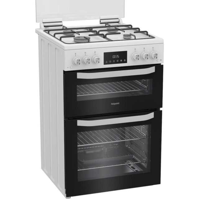 Hotpoint HTG6GDCW 60cm Gas Cooker - White
