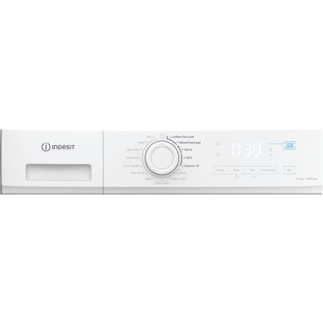 Indesit MyTime IDMA 75624 MY TIME UK Washer Dryer with Steam - White - A/D Energy Rating