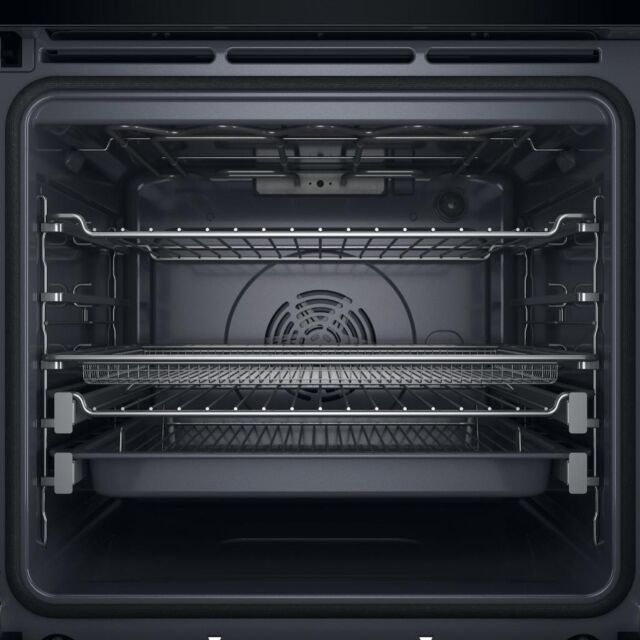 Hotpoint HOI98PT2SBUK Class 8 ActiveMultiflow Electric Single Fan Oven with Air Fry and Full Colour Display - Black
