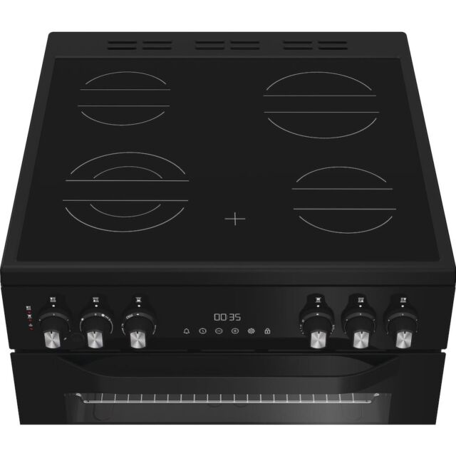 Hotpoint HDE6VDCASB1 60cm Freestanding Electric Double Oven Cooker with Air Fry
