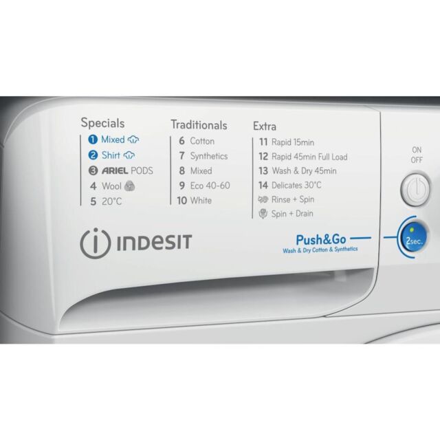 Indesit BDE 96436 WV UK Freestanding 9+6kg Washer Dryer - White