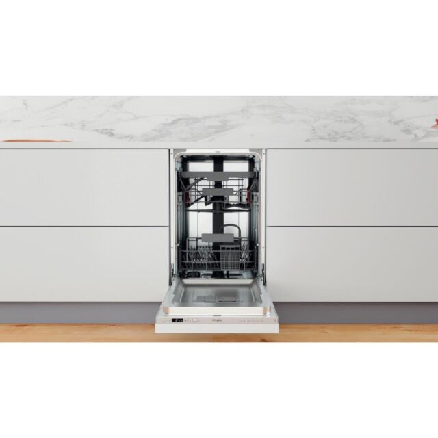 Whirlpool WSIC3M27CUKN Slimline Integrated Dishwasher - Silver