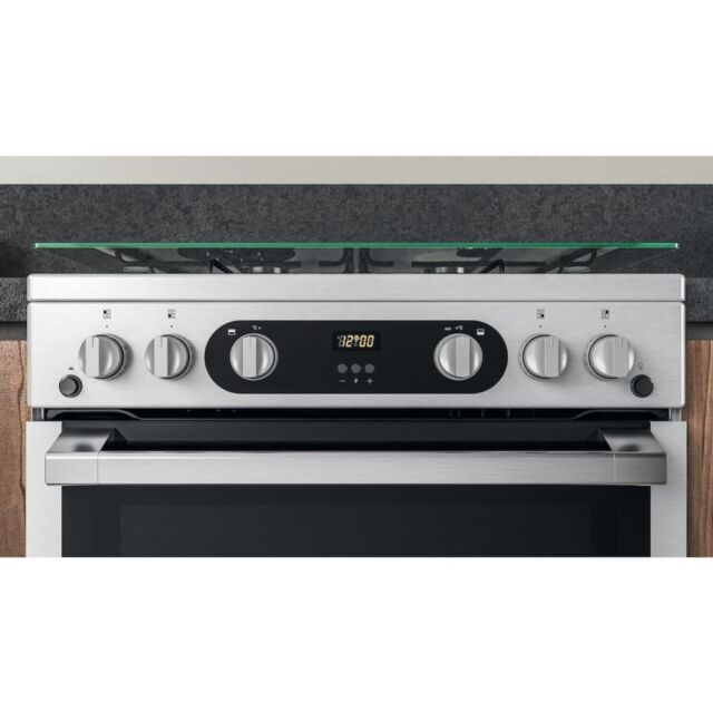 Hotpoint HDM67G0C2CX/U Double Cooker - Inox