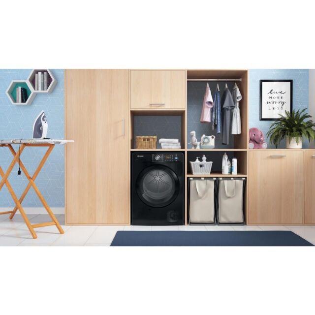 Indesit YT M11 92B X UK 9kg Freestanding Heat Pump Tumble Dryer - Black