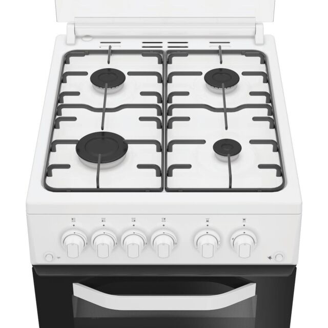 Hotpoint HDG5GCW Freestanding 50cm Gas Double Cooker - White