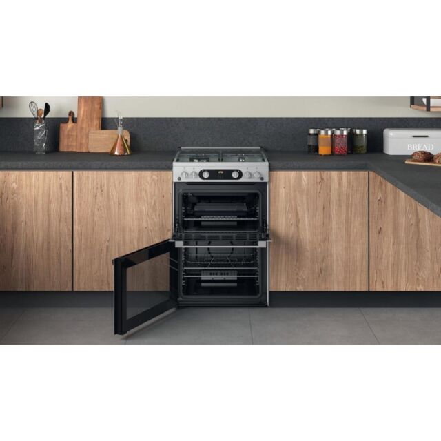 Hotpoint HDM67G0C2CX/U Double Cooker - Inox
