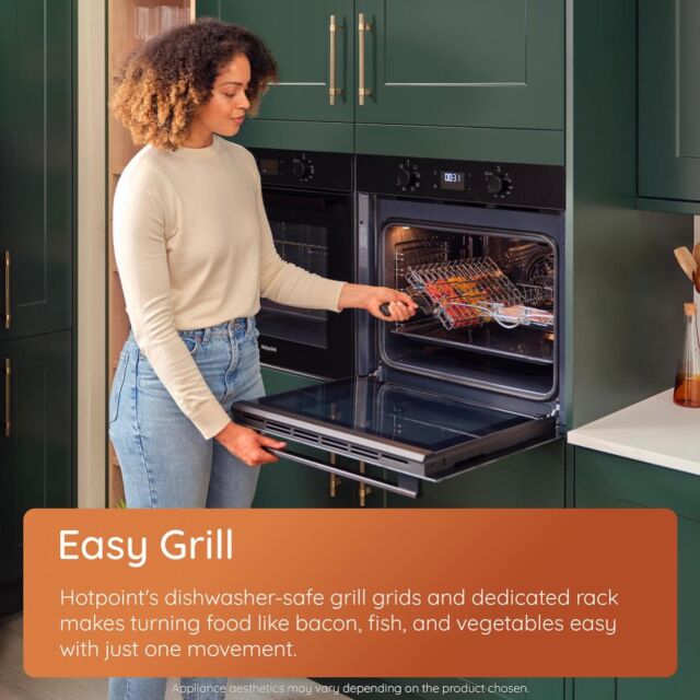 Hotpoint HO455HZBUK Class 2 60cm Built-In Single Multifunction Oven with Multiflow and Easy Grill
