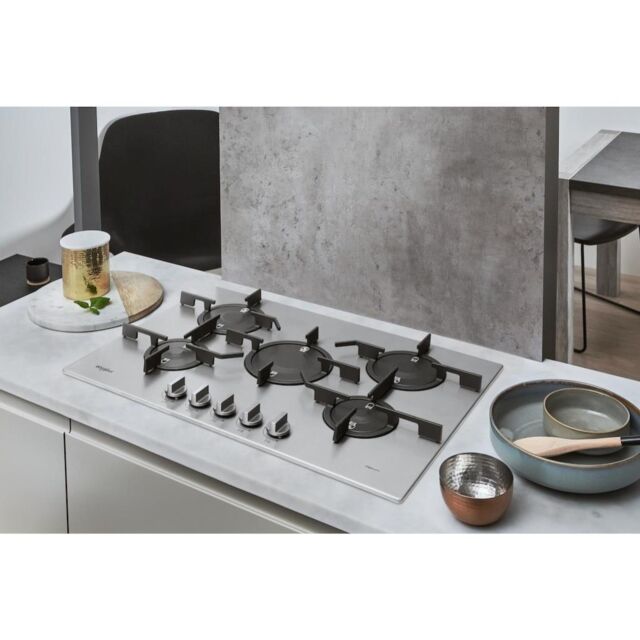 Whirlpool PMW75D2IXL Gas Hob 5 Burners - Inox