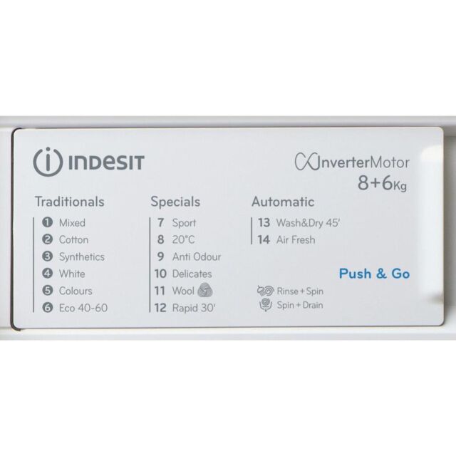 Indesit BI WDIL 861485 UK Built-In Washer Dryer
