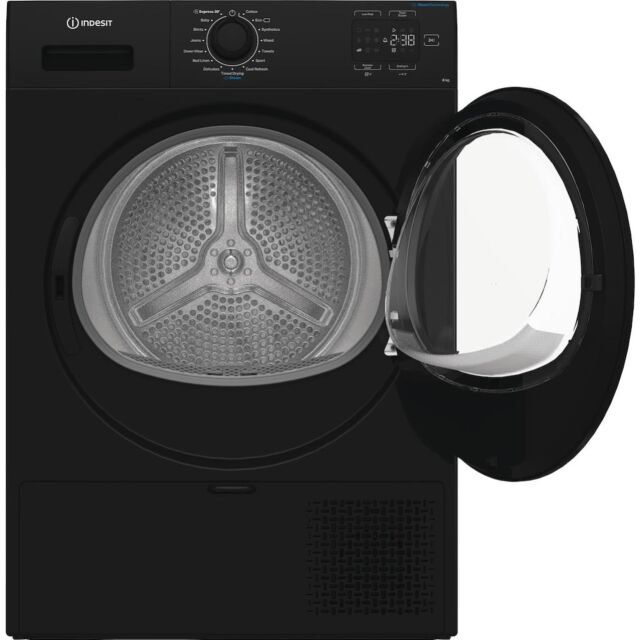 Indesit C YSD 82D BB UK Freestanding 8kg Heat Pump Tumble Dryer
