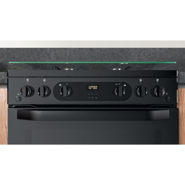 Hotpoint HDM67G0CCB/UK Double Cooker - Black