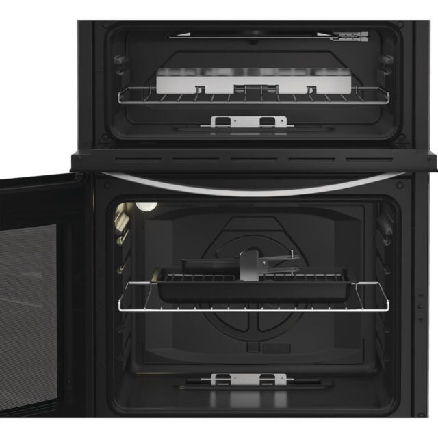 Indesit IDG6GS 60cm Gas Double Cooker - Silver