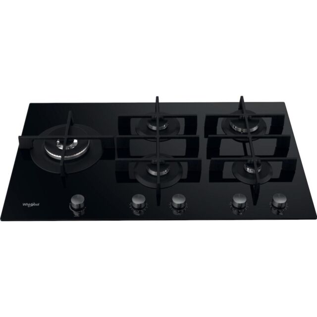 Whirlpool GOWL 958/NB W Collection Gas Hob 5 Burners 90cm - Black