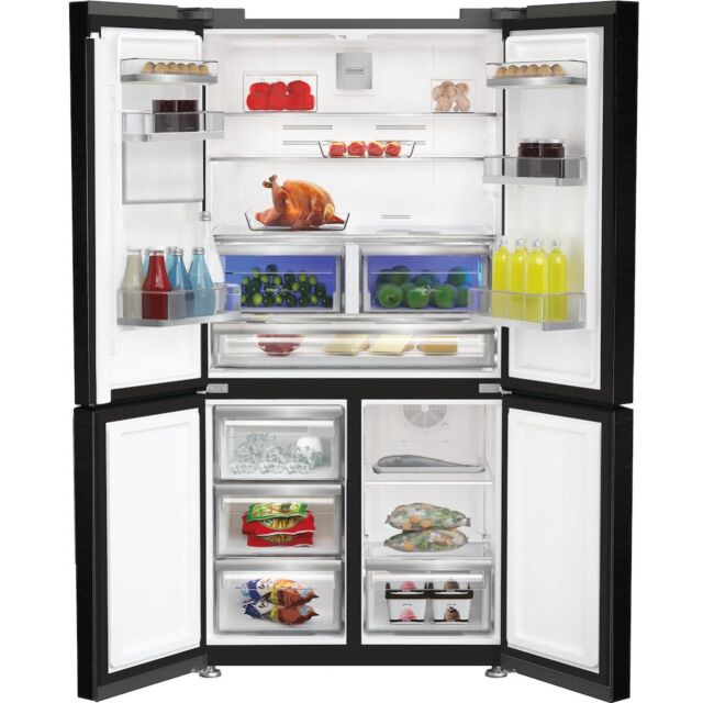 Hotpoint HPGF6564XK4UK Total No Frost American Fridge Freezer with Fresh Shield - Dark Inox