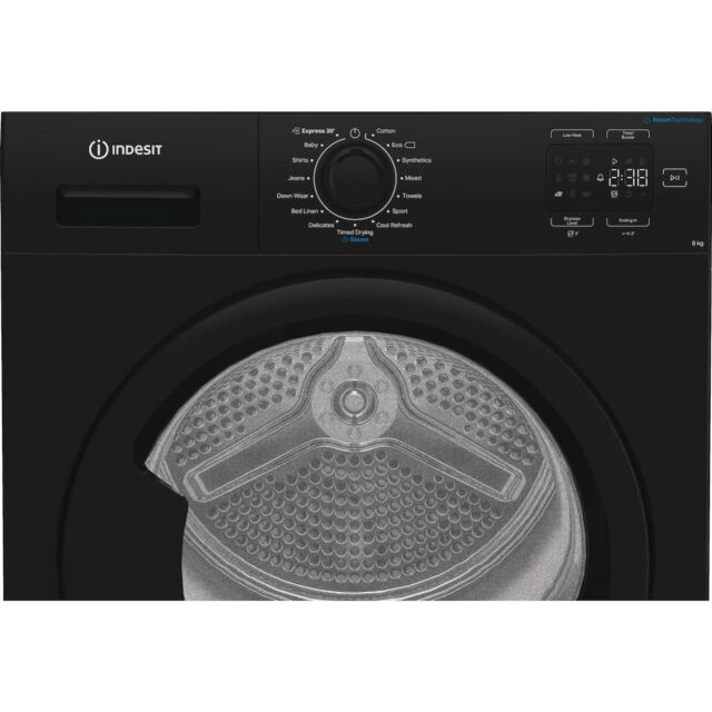 Indesit C YSD 82D BB UK Freestanding 8kg Heat Pump Tumble Dryer