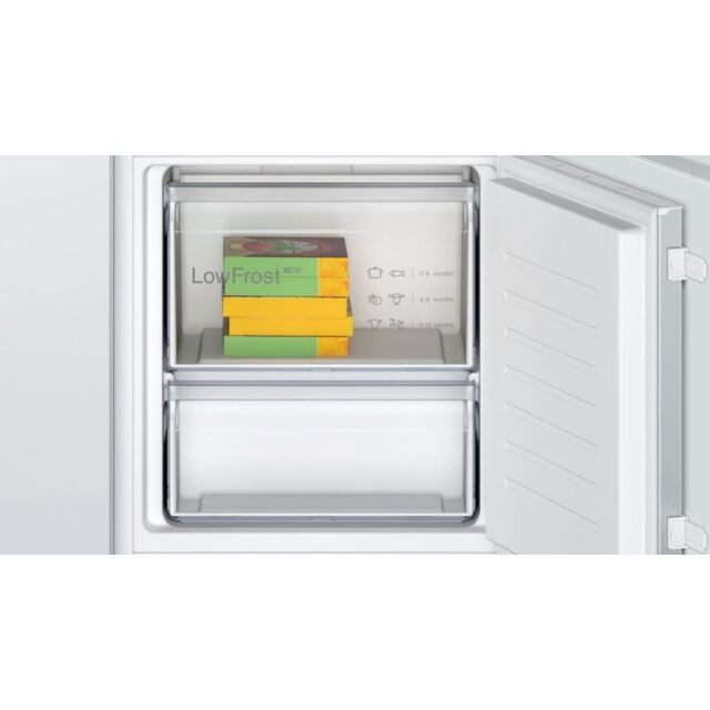 Bosch KIV87NSE0G, Built-in fridge-freezer with freezer at bottom
