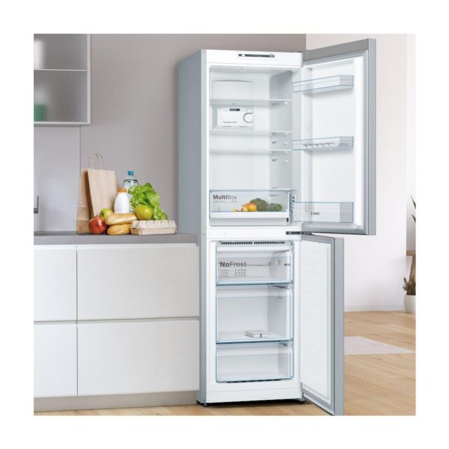 Bosch KGN34NLEAG, Free-standing fridge-freezer with freezer at bottom
