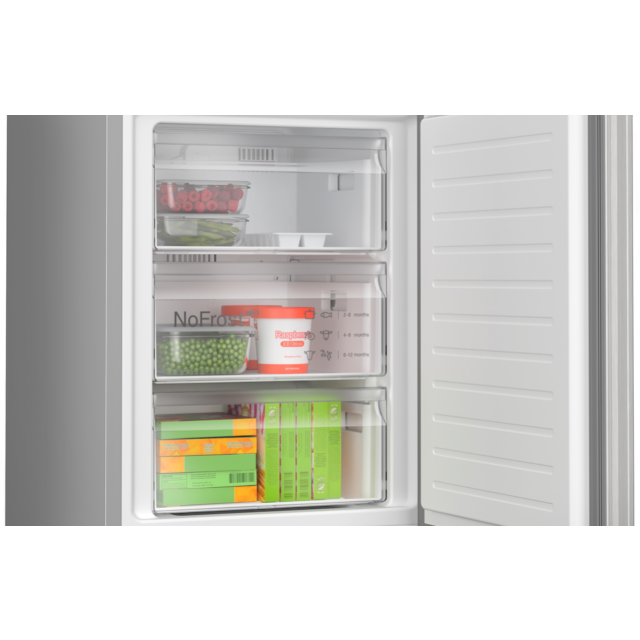 Bosch KGN362LDFG, Free-standing fridge-freezer with freezer at bottom