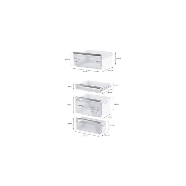 Bosch KIV86VSE0G, Built-in fridge-freezer with freezer at bottom