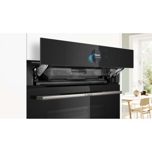 Bosch CSG7584B1, Built-in compact oven with steam function