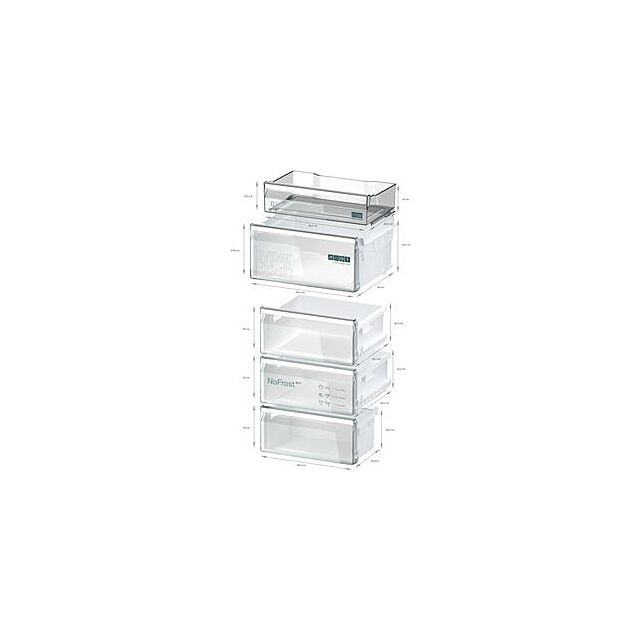 Siemens KG36NVICG, Free-standing fridge-freezer with freezer at bottom