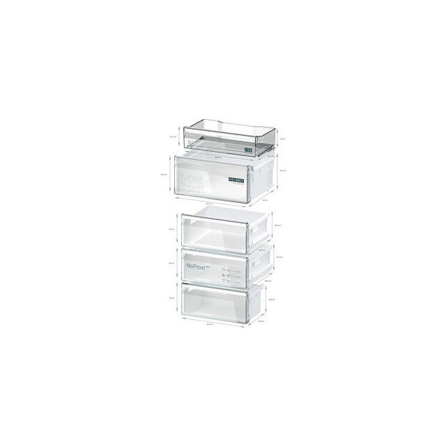 Siemens KG39NVXBG, Free-standing fridge-freezer with freezer at bottom