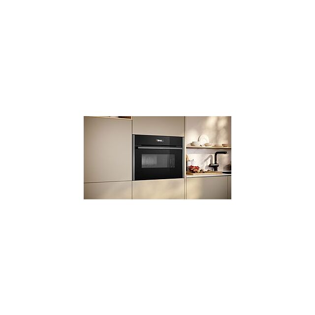Neff C24MR21G0B, Built-in compact oven with microwave function