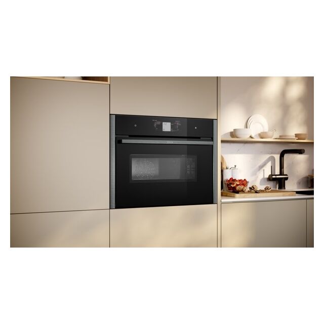 Neff C24MT73G0B, Built-in compact oven with microwave function