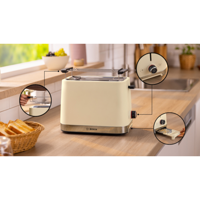 Bosch TAT4M227GB, Compact toaster