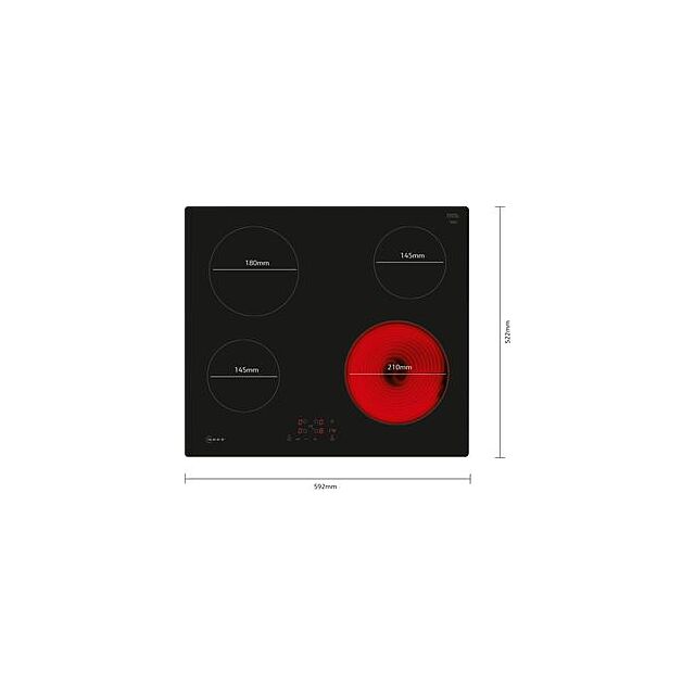 Neff T16NBE1L, Electric hob