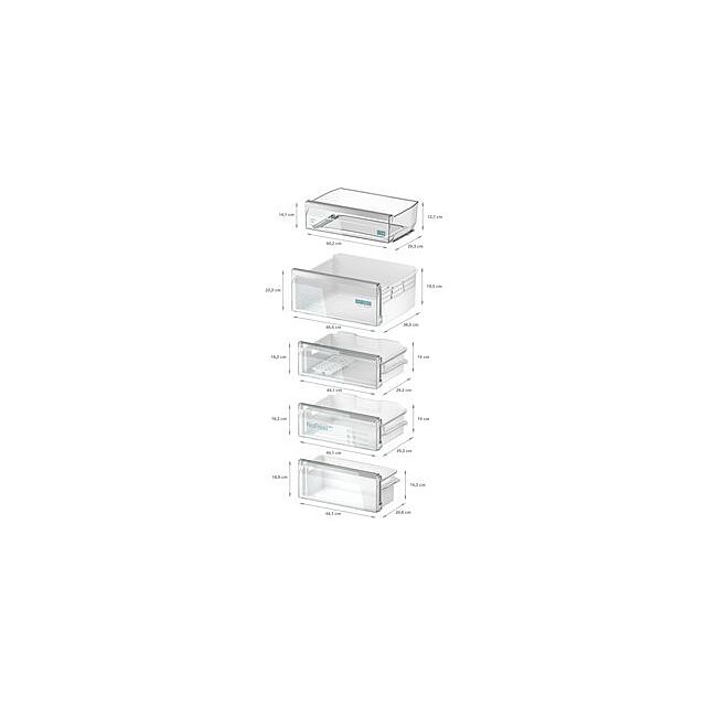 Siemens KI96NVFD0G, Built-in fridge-freezer with freezer at bottom